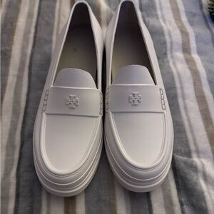 Tory Burch White Classic Waterproof Loafers-Size 10-Like New!